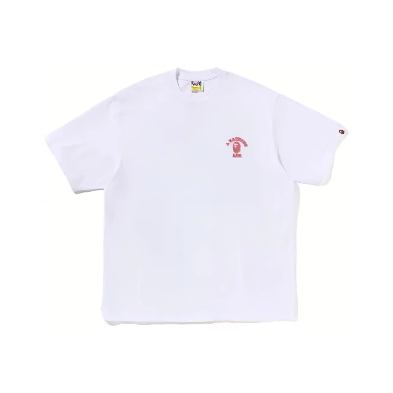 A BATHING APE College One Point Relaxed Fit Tee-2