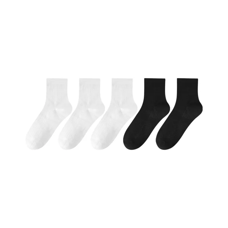 PLANDOO Mid Calf Socks Men's 5 Pack-15