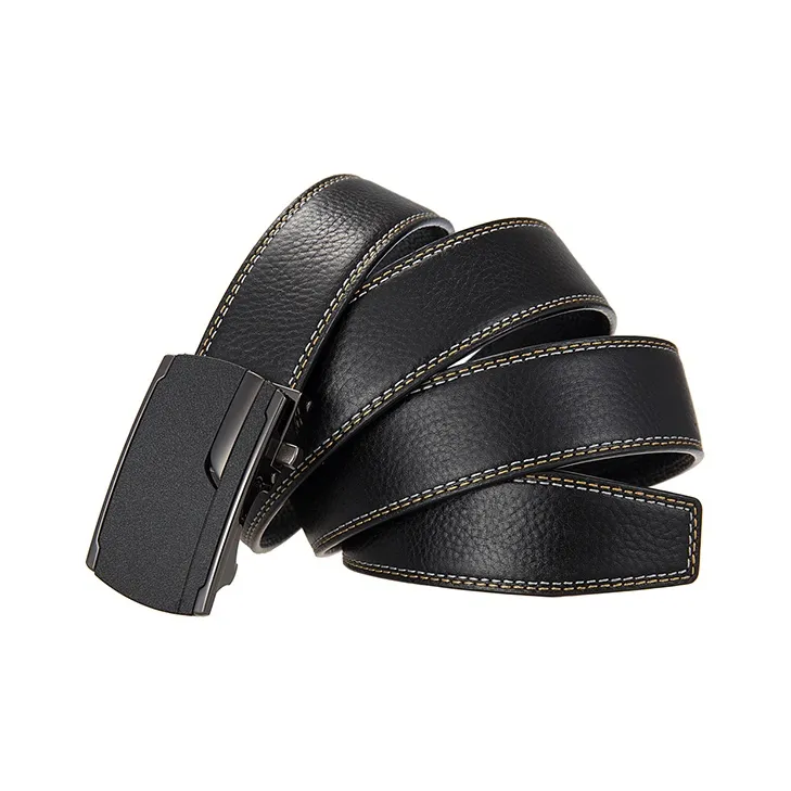 JONNY MOORE Top Grain Cow Leather Belts Men's 3.5CM-2