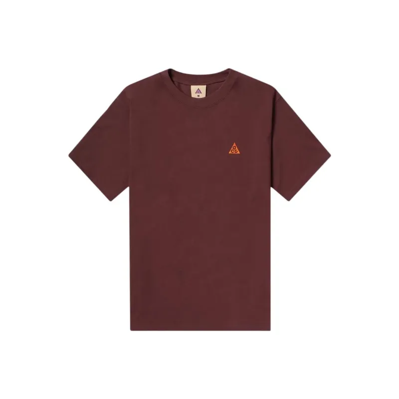 Nike T Shirts Men Burgundy-0
