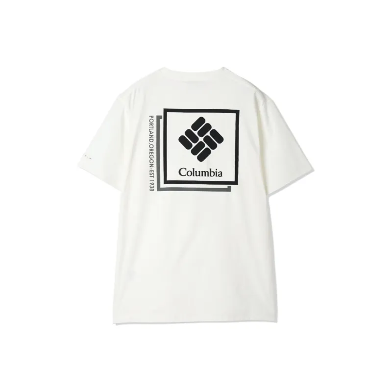 Columbia T Shirts Unisex White-1