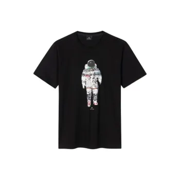Paul Smith Astronaut Printed Crewneck T-Shirt