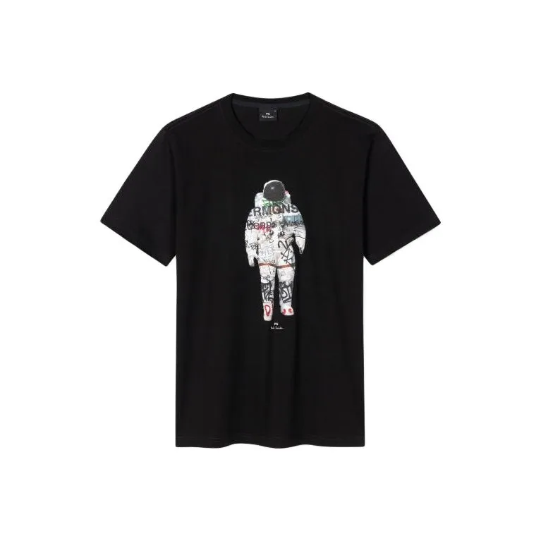 Paul Smith Astronaut Printed Crewneck T Shirt-0