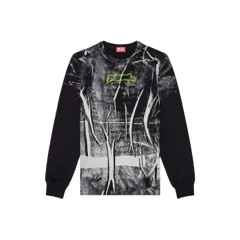 DIESEL T Shirt Men's Black White