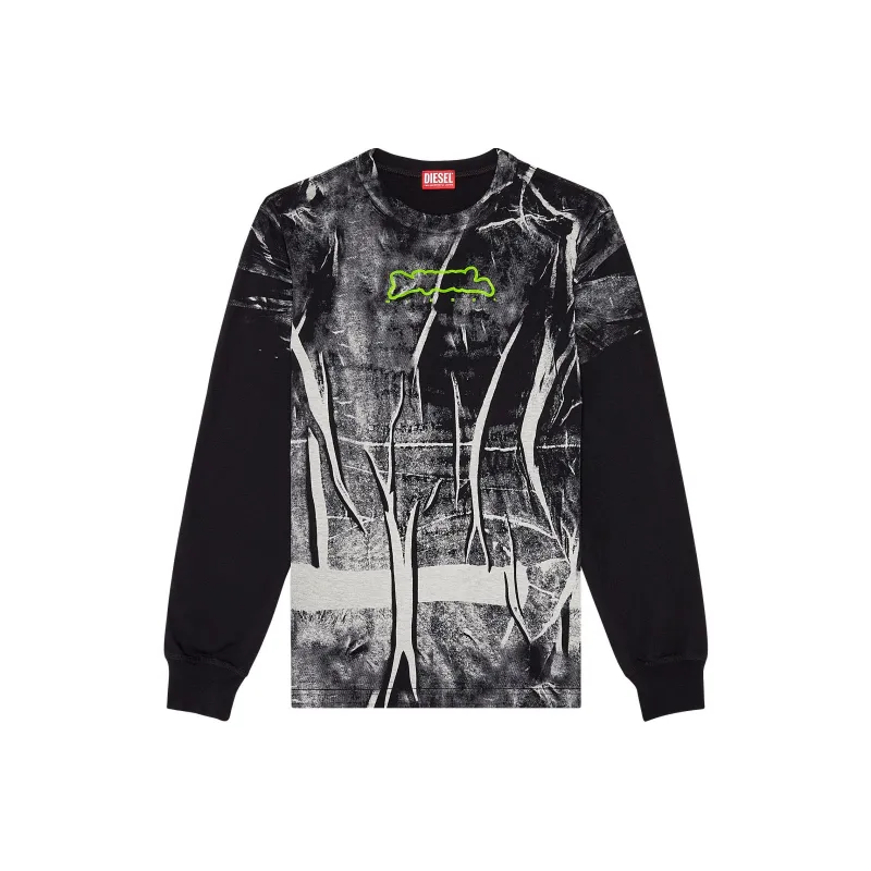 DIESEL T Shirt Men's Black White-0