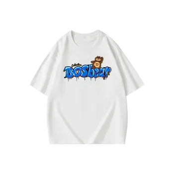 BOS BEAR T Shirts Unisex White