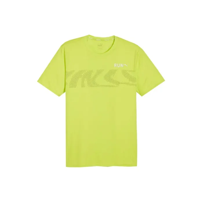 PUMA RUN FAVORITE T Shirt Men's Lime Green-0