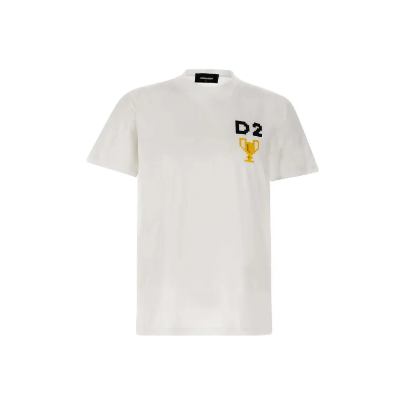 DSQUARED 2 Pixel Printed Crewneck T Shirt-0