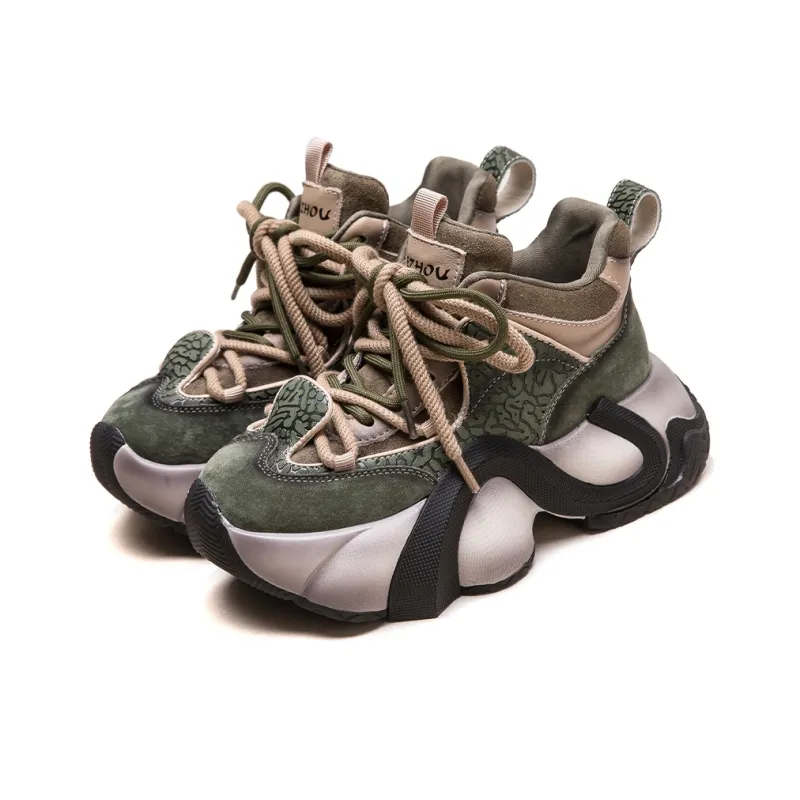 MATA Height Increasing Low Top Chunky Sneakers Women's-2