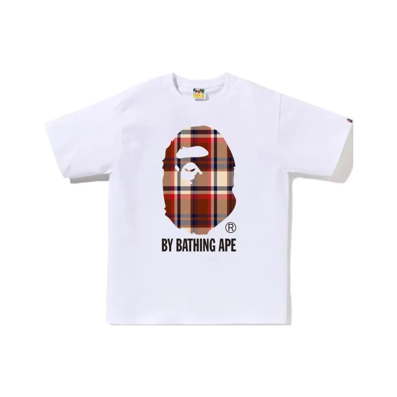A BATHING APE Check By Bathing Ape Tee-0