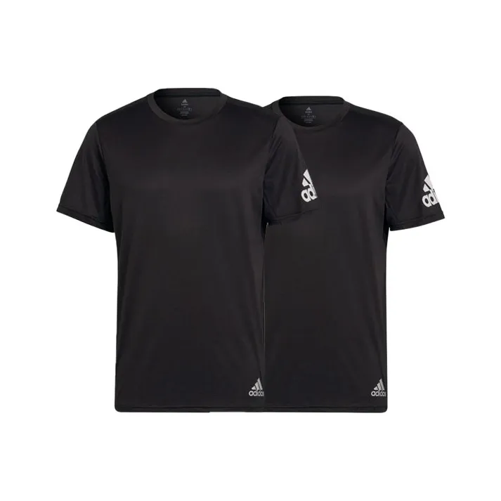 Adidas T Shirt Men's 2 Pack Black-0