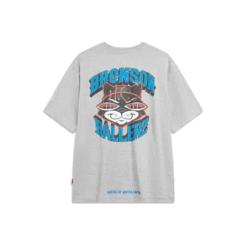 LiNing x MISTER CARTOON Badfive T Shirt Unisex Heather Gray
