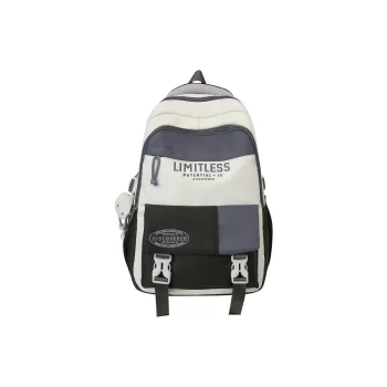Deli Bear Nylon Backpack Unisex Black/Red & Blue/Pink & Blue/Blue & Red/Gray & Khaki