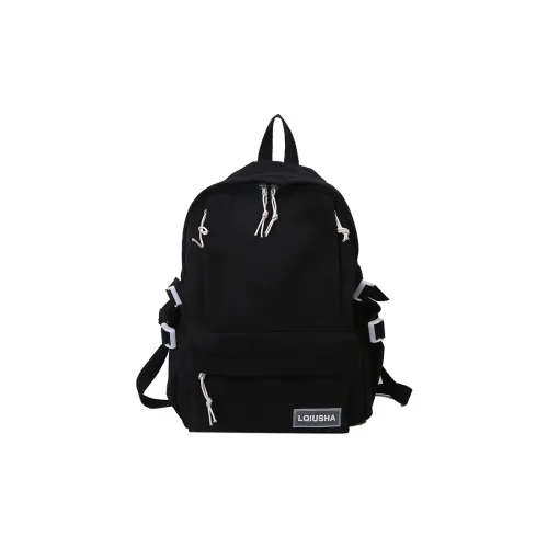 Deli Bear Canvas Backpack Unisex Black/Pink/Green/Blue/White