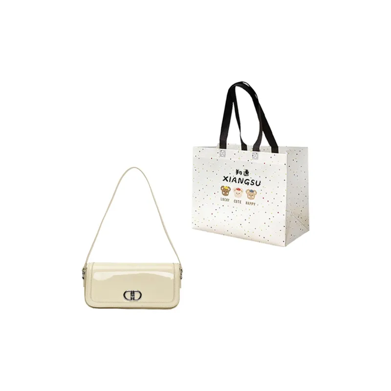 XIANGSU PU Shoulder Bag Regular Women's White/Silver/Black/Pink/Green/Red-0