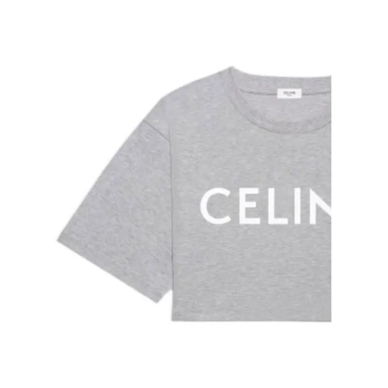 CELINE Crop Tops Women's Gray-3
