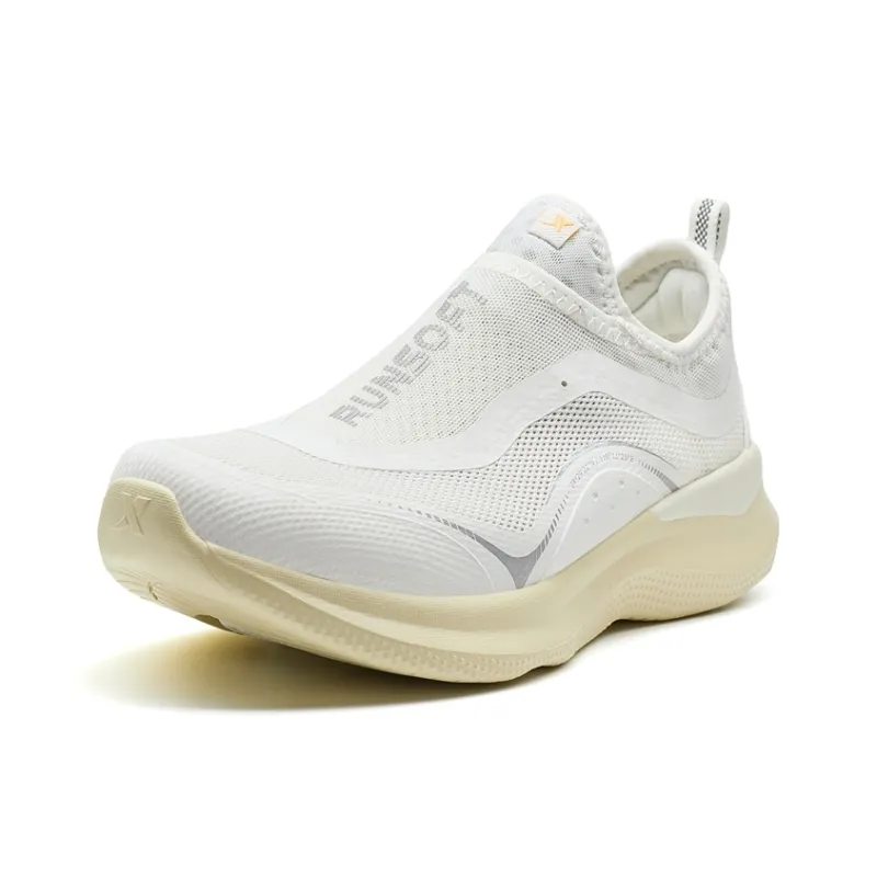 XTEP Soft Cube Breathable Slip Resistant Low Top Casual Running Shoes Women's White-1