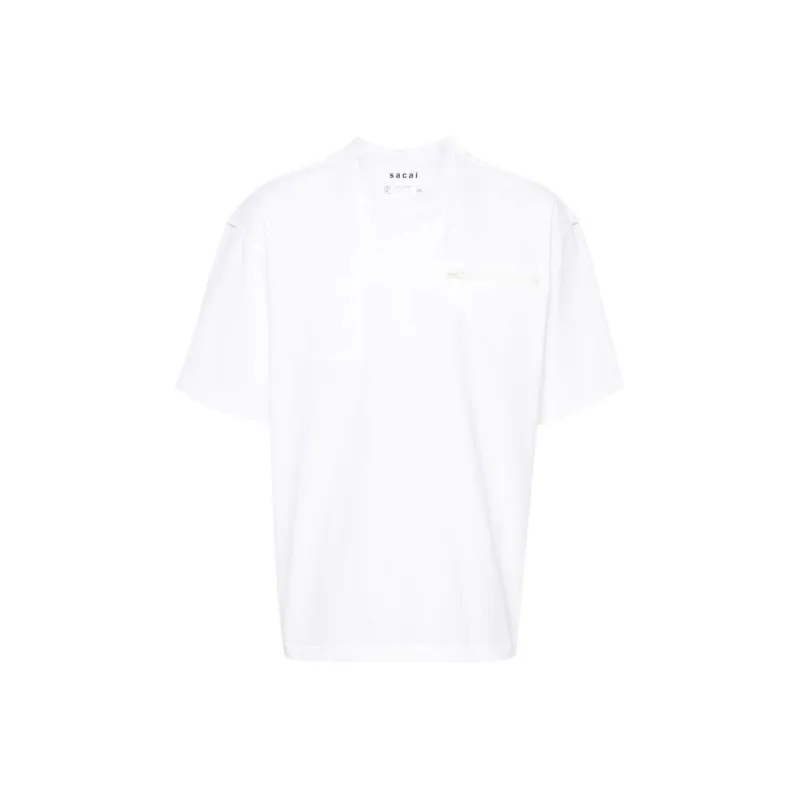 Sacai Seam Detailed Crewneck T Shirt-0