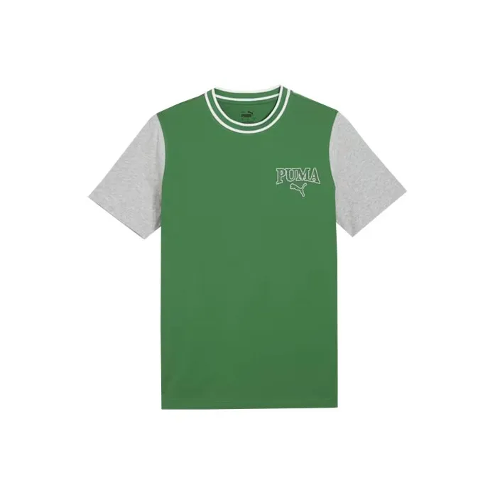 PUMA SQUAD Men's Graphic Tee T Shirt Men's Green-0