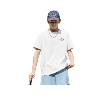Tonlion T-Shirt Men's Raw White