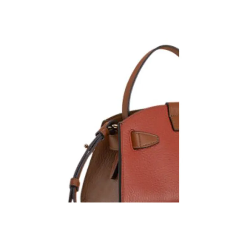 Furla Margherita Collection Leather Dome Bag, Shoulder Bag, Crossbody Bag, Handbag Mini Women's Cinnamon-4