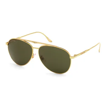 LONGINES Gold Plated Palladium Aviator Sunglasses Men's Gold
