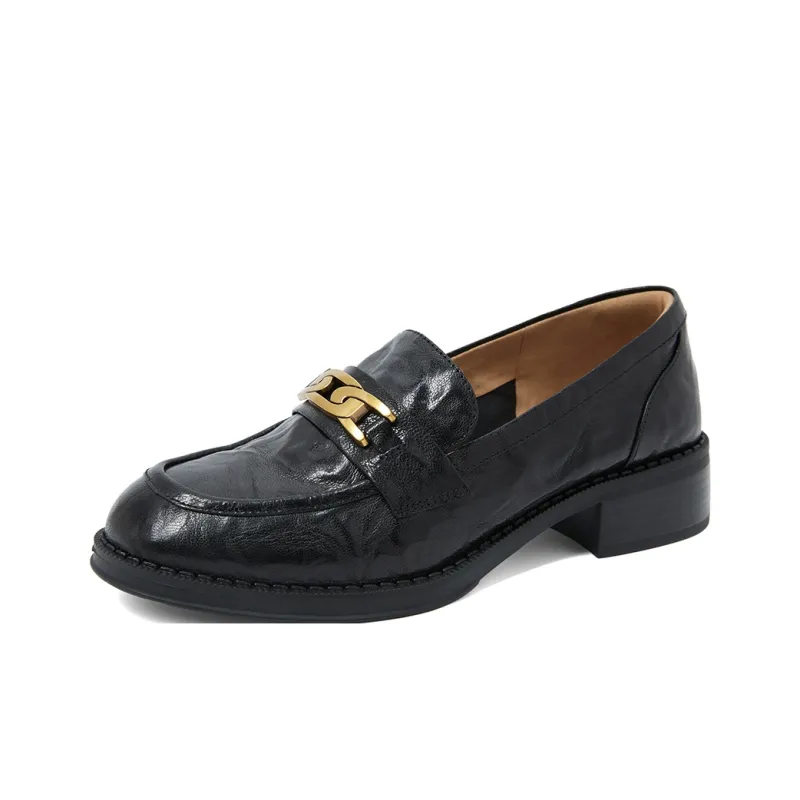 PT'SON Loafers Women's Truffle Black-1