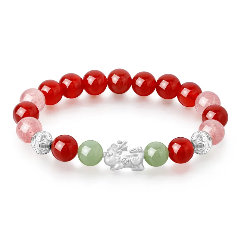 Lao Feng Xiang Agate Bracelets Unisex-1
