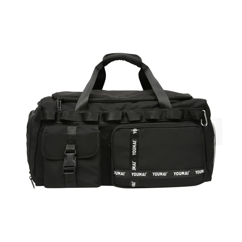 Deli Bear Nylon Gym Bag Unisex Black/Pink/Khaki/Blue/Yellow/Army Green-0