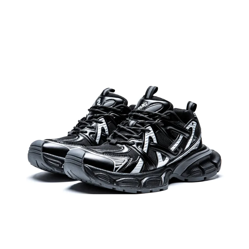 KUX Space Ship Cushioning Anti Slip Wear Resistant Breathable Height Increasing Low Top Chunky Sneakers Unisex-19
