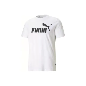 PUMA Essentials Logo Men's Tee T Shirt Men's White