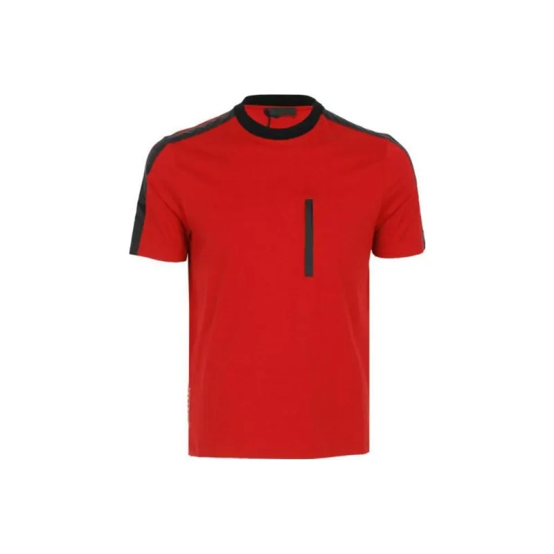 PRADA T-Shirts Men Red-0