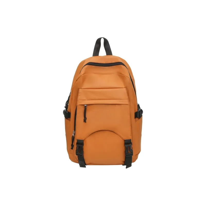 GOBLIN SHARKS 1759 PU Backpack Large Size Unisex Orange/Ecru/Black/Pea Green/Gray-6