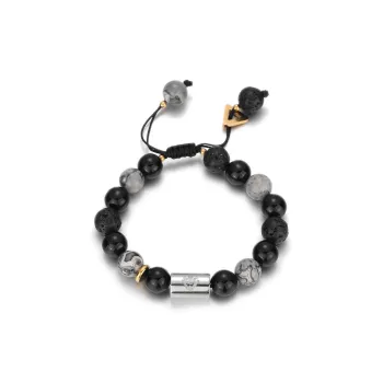 CENTURY&KINDLE Volcanic Stone Bracelets Men's