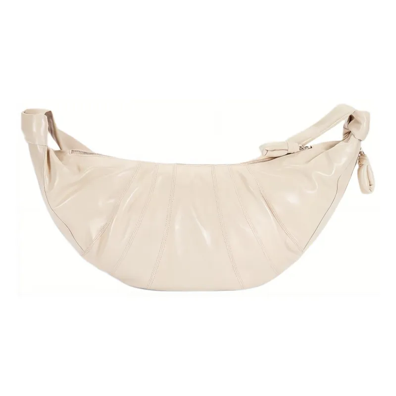 Lemaire Croissant Series Cotton Croissant Bag Shoulder Bag Large Size Women's Plaster-2
