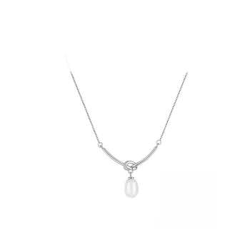 Di Su Xing 925 Silver Pearls Necklaces Women's