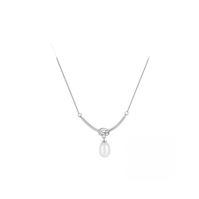 Di Su Xing 925 Silver Pearls Necklaces Women's-0