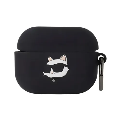 KARL LAGERFELD Compatible With AirPods Pro 2 Rhus Verniciflua Peel Wax 82% Zinc 18% Choupette Pattern Headphone Cases