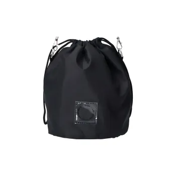 EDT Polyester Bucket Bag Shoulder Bag Crossbody Bag Small Size Unisex Black