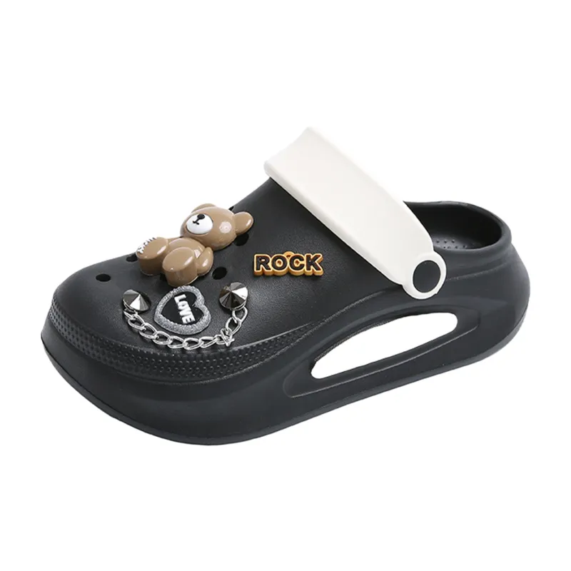Ailise Sandal Slippers White/Black-5
