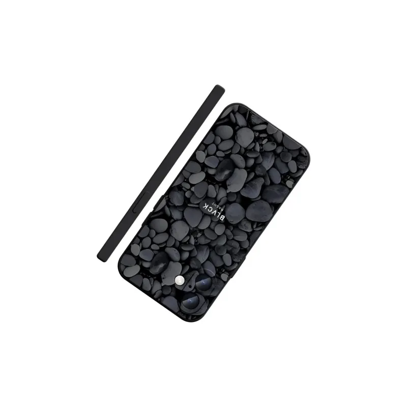 Wei Xin TPU Material Black Pebble Phone Cases Compatible With IPhone 16/15 Pro Max/Apple 13/14 Pro Max Collection-4
