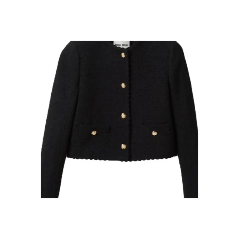 MIU MIU SS23 Jacket Women's Black-4