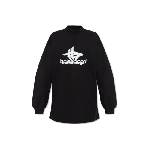 Balenciaga 3B Printed Long Sleeved T Shirt