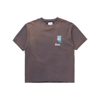 RHUDE O2 Off Road Print Cotton T shirt