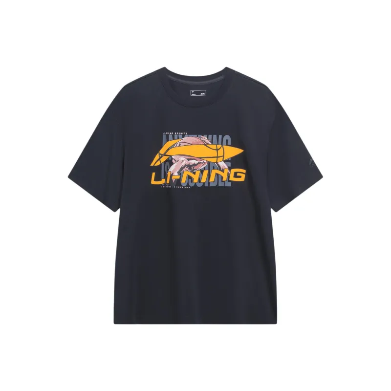 LiNing Sports Life Collection T Shirt Men's Black-0