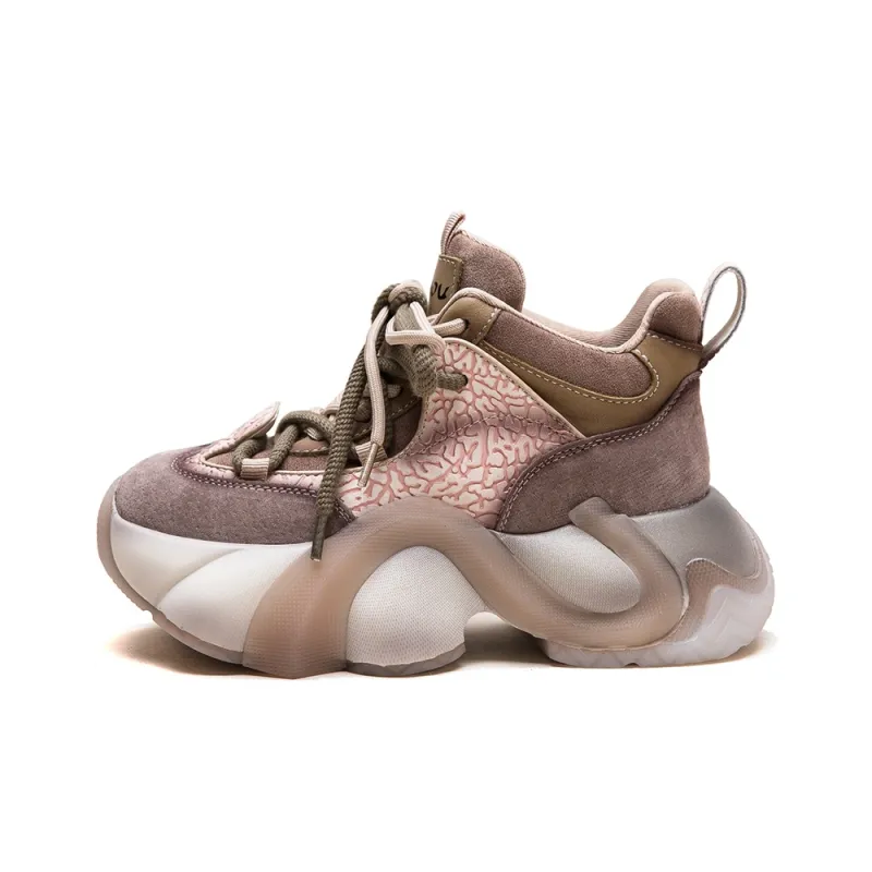MATA Height Increasing Low Top Chunky Sneakers Women's-4