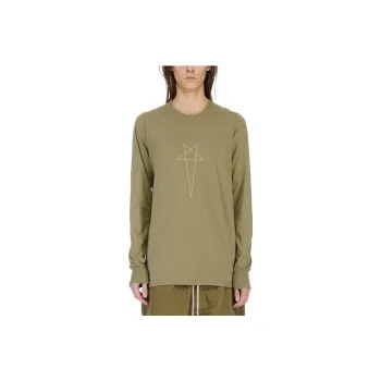 Rick Owens DRKSHDW Pentagram Logo print Cotton T shirt