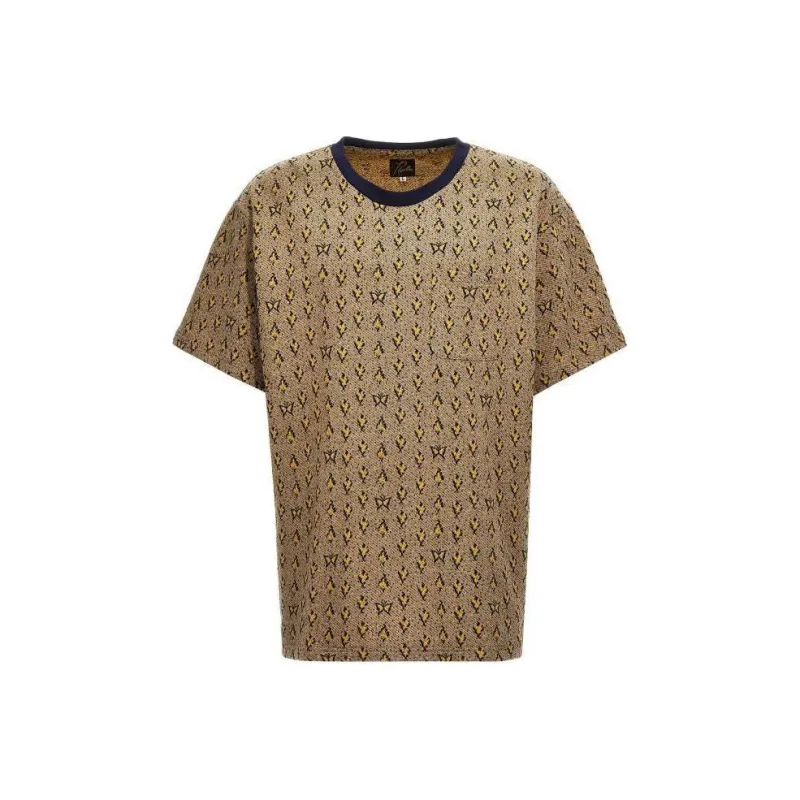 Needles Jacquard Patterned Crewneck T Shirt-0