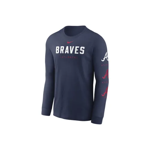 Nike Atlanta Braves Repeater T-Shirt Men's Marine Blue