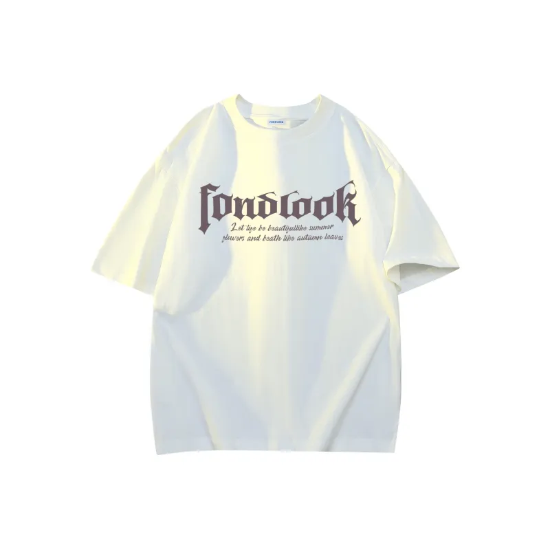 FONDLOOK T Shirt Unisex White Heather Gray-8
